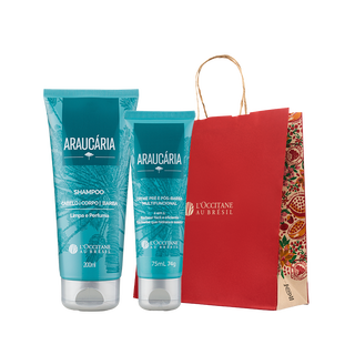 Presente Shampoo e Creme Pr&eacute; e P&oacute;s Barba Arauc&aacute;ria